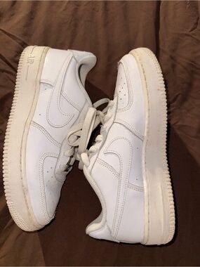 Nike White Low-Top Leather Sneakers